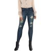 imageHybrid ampamp Company Womens Butt Lift Super Comfy Stretch Ripped Skinny JeansRippedtinted Blu