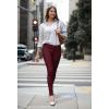 imageHybrid ampamp Company Womens Hyper Ultra Stretch Comfy Skinny Leg Work Casual PantsBurgundy
