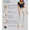 imageHybrid ampamp Company Womens Hyper Ultra Stretch Comfy Skinny Leg Work Casual PantsLight Grey