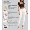 imageHybrid ampamp Company Womens Hyper Ultra Stretch Comfy Skinny Leg Work Casual PantsOffwhite