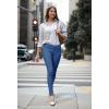 imageHybrid ampamp Company Womens Hyper Ultra Stretch Comfy Skinny Leg Work Casual PantsPowderblue