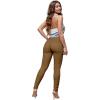 imageHybrid ampamp Company Womens Hyper Ultra Stretch Comfy Skinny Leg Work Casual PantsTobacco