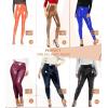imageHybrid ampamp Company Womens Skinny Fashion High Rise Wet Look Liquid Leggings PantsBlackl44974
