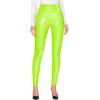 imageHybrid ampamp Company Womens Skinny Fashion High Rise Wet Look Liquid Leggings PantsNeonlimel44974