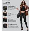 imageHybrid ampamp Company Womens Skinny Stretch Fashion Casual Faux Leather PantsBlack