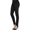 imageHybrid ampamp Company Womens Basic Skinny Stretchy Side Stripe Work PantsPs479095kblack