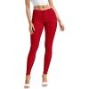 imageHybrid ampamp Company Womens Hyper Ultra Stretch Comfy Skinny Leg Work Casual PantsRed