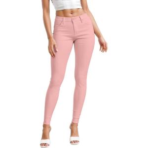 imageHybrid ampamp Company Womens Hyper Ultra Stretch Comfy Skinny Leg Work Casual PantsBlush