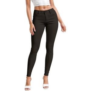 imageHybrid ampamp Company Womens Hyper Ultra Stretch Comfy Skinny Leg Work Casual PantsBrown