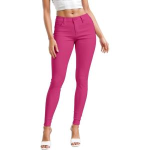 imageHybrid ampamp Company Womens Hyper Ultra Stretch Comfy Skinny Leg Work Casual PantsFuchsia