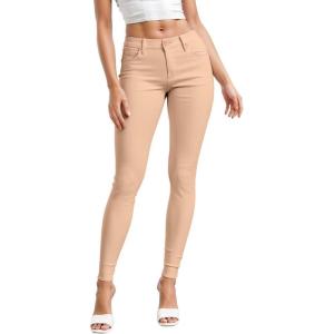 imageHybrid ampamp Company Womens Hyper Ultra Stretch Comfy Skinny Leg Work Casual PantsPeach