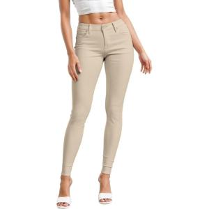 imageHybrid ampamp Company Womens Hyper Ultra Stretch Comfy Skinny Leg Work Casual PantsStone