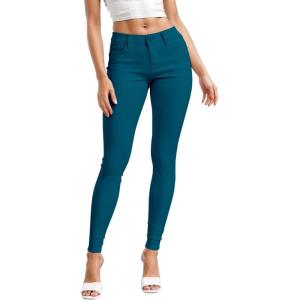 imageHybrid ampamp Company Womens Hyper Ultra Stretch Comfy Skinny Leg Work Casual PantsTeal