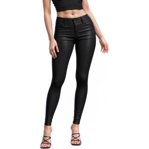 imageHybrid ampamp Company Womens Skinny Stretch Fashion Casual Faux Leather PantsBlack