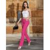 imageHybrid ampamp Company Womens Hyper Ultra Stretch Comfy Boot Cut Leg Flare Work Casual PantsFuchsia