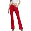 imageHybrid ampamp Company Womens Hyper Ultra Stretch Comfy Boot Cut Leg Flare Work Casual PantsRed