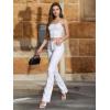 imageHybrid ampamp Company Womens Hyper Ultra Stretch Comfy Boot Cut Leg Flare Work Casual PantsWhite