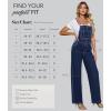 imageHybrid ampamp Company Womens Super Comfy Stretch Denim jumpsuit Pants OverallsDark Wash5