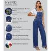 imageHybrid ampamp Company Womens Super Comfy Stretch Denim jumpsuit Pants OverallsMedium Was1