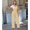 imageHybrid ampamp Company Womens Super Comfy Stretch Denim jumpsuit Pants OverallsPvj156998khaki