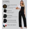 imageHybrid ampamp Company Womens Super Comfy Stretch Denim jumpsuit Pants OverallsPvj6041black