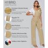 imageHybrid ampamp Company Womens Super Comfy Stretch Denim jumpsuit Pants OverallsPvj6041khaki