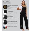 imageHybrid ampamp Company Womens Super Comfy Stretch Denim jumpsuit Pants OverallsPvj6126black