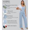 imageHybrid ampamp Company Womens Super Comfy Stretch Denim jumpsuit Pants OverallsPvj6126light Wash