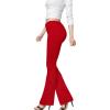 imageHybrid ampamp Company Womens Hyper Ultra Stretch Comfy Boot Cut Leg Flare Work Casual PantsRed
