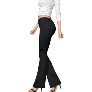 imageHybrid ampamp Company Womens Hyper Ultra Stretch Comfy Boot Cut Leg Flare Work Casual PantsBlack