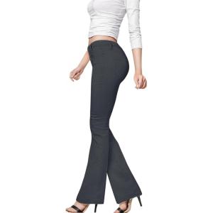 imageHybrid ampamp Company Womens Hyper Ultra Stretch Comfy Boot Cut Leg Flare Work Casual PantsCharcoal