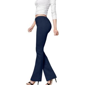 imageHybrid ampamp Company Womens Hyper Ultra Stretch Comfy Boot Cut Leg Flare Work Casual PantsNavy