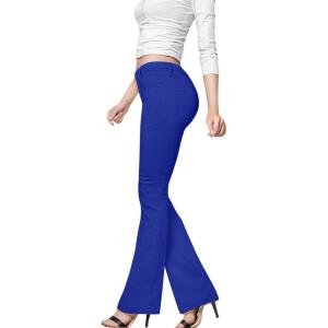 imageHybrid ampamp Company Womens Hyper Ultra Stretch Comfy Boot Cut Leg Flare Work Casual PantsRoyal