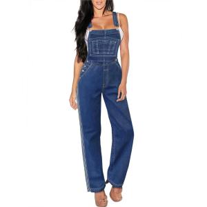 imageHybrid ampamp Company Womens Super Comfy Stretch Denim jumpsuit Pants OverallsMedium Was