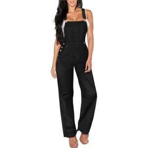 imageHybrid ampamp Company Womens Super Comfy Stretch Denim jumpsuit Pants OverallsPvj156998black