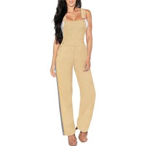 imageHybrid ampamp Company Womens Super Comfy Stretch Denim jumpsuit Pants OverallsPvj6032khaki