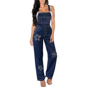 imageHybrid ampamp Company Womens Super Comfy Stretch Denim jumpsuit Pants OverallsPvj6041darkwash
