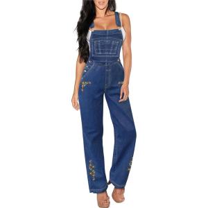 imageHybrid ampamp Company Womens Super Comfy Stretch Denim jumpsuit Pants OverallsPvj6126medium Was
