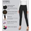 imageHybrid ampamp Company Women Stretch Skinny Dress Pants Nylon Ponte Pull On Office Leggings Trousers1073tblack