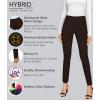 imageHybrid ampamp Company Women Stretch Skinny Dress Pants Nylon Ponte Pull On Office Leggings Trousers1073tbrown