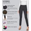 imageHybrid ampamp Company Women Stretch Skinny Dress Pants Nylon Ponte Pull On Office Leggings Trousers1073tcharcoal
