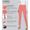 imageHybrid ampamp Company Women Stretch Skinny Dress Pants Nylon Ponte Pull On Office Leggings Trousers1073tcoral