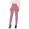 imageHybrid ampamp Company Women Stretch Skinny Dress Pants Nylon Ponte Pull On Office Leggings Trousers1073tdark Rose