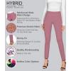 imageHybrid ampamp Company Women Stretch Skinny Dress Pants Nylon Ponte Pull On Office Leggings Trousers1073tdark Rose