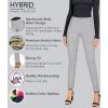 imageHybrid ampamp Company Women Stretch Skinny Dress Pants Nylon Ponte Pull On Office Leggings Trousers1073theather Grey