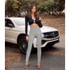 imageHybrid ampamp Company Women Stretch Skinny Dress Pants Nylon Ponte Pull On Office Leggings Trousers1073theather Grey