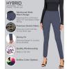 imageHybrid ampamp Company Women Stretch Skinny Dress Pants Nylon Ponte Pull On Office Leggings Trousers1073theather Navy