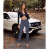 imageHybrid ampamp Company Women Stretch Skinny Dress Pants Nylon Ponte Pull On Office Leggings Trousers1073theather Navy