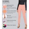 imageHybrid ampamp Company Women Stretch Skinny Dress Pants Nylon Ponte Pull On Office Leggings Trousers1073tlight Coral