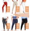imageHybrid ampamp Company Womens Hyper Ultra Stretch Comfy Skinny Leg 3 Button Wide Waist Work Casual PantsCharcoal